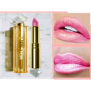 Pearly Finish Matte Color Long Lasting Waterproof Glitter Metallic Pink Lipstick